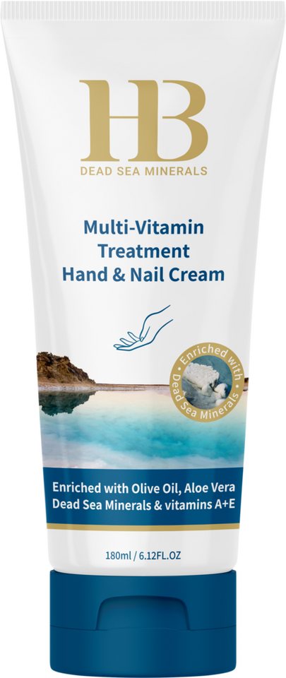 H.B. Dead Sea Minerals Handcreme Health&Beauty Hand- & Nagelcreme mit Totes-Meer-Mineralien 180ml von H.B. Dead Sea Minerals