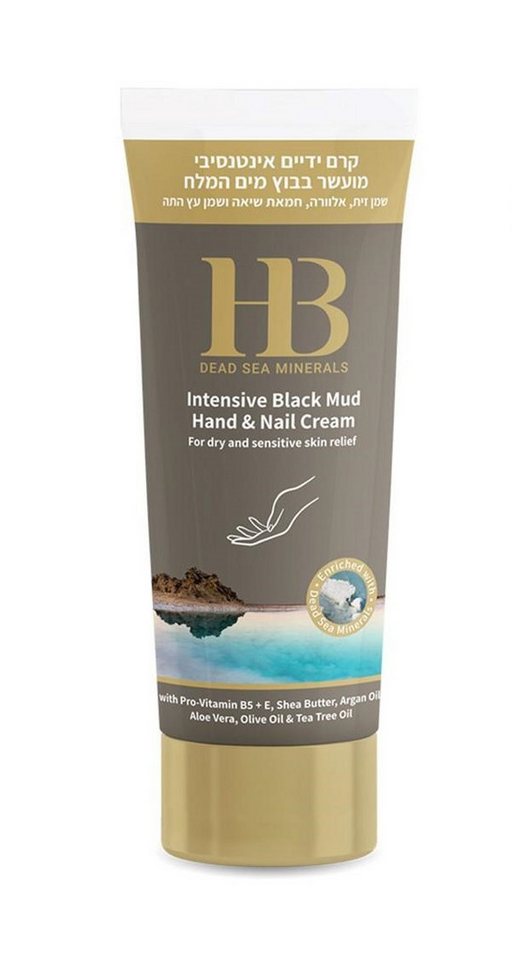 H.B. Dead Sea Minerals Handcreme Health&Beauty Intensive Schwarze Schlamm Hand- und Nagelcreme 200 ml von H.B. Dead Sea Minerals
