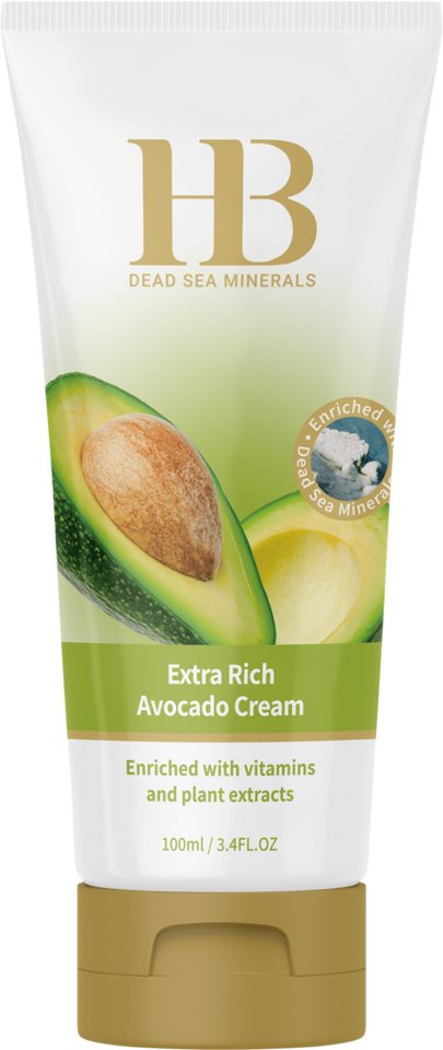 H.B. Dead Sea Minerals Körpercreme Health&Beauty Extra Rich Avocado Hautcreme intensiv pflegend 100ml von H.B. Dead Sea Minerals