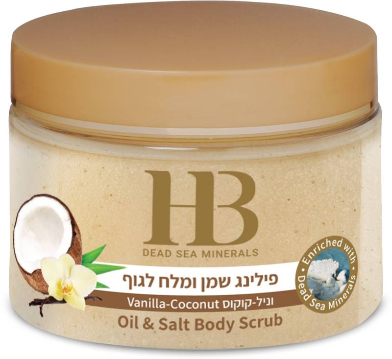 H.B. Dead Sea Minerals Körperpeeling Health&Beauty Körperpeeling, Totes Meer Salz & ätherischen Ölen 450gr von H.B. Dead Sea Minerals