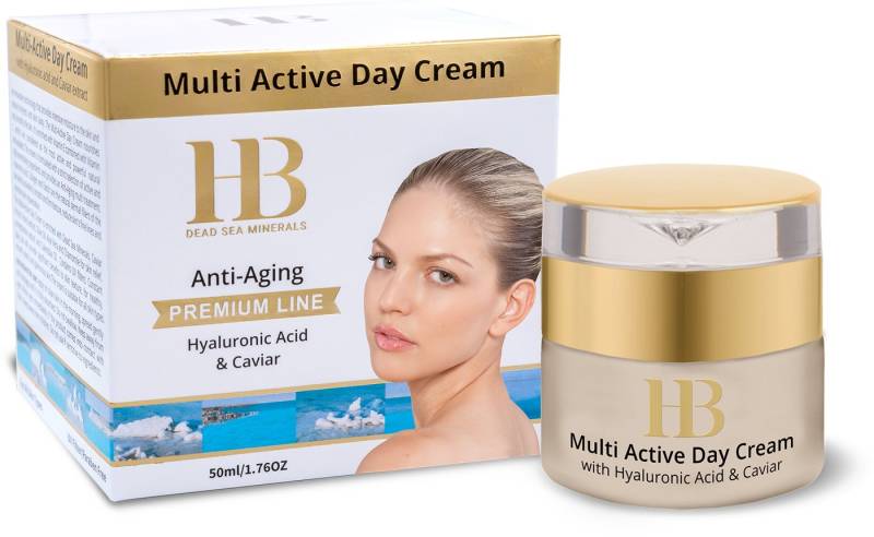 H.B. Dead Sea Minerals Tagescreme Health&Beauty Multi-Active Tagescreme Anti-Aging Feuchtigkeit 50ml von H.B. Dead Sea Minerals
