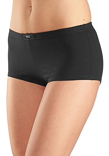 HIS Damen Pantys | 8 Stück | Unterhosen H.I.S Hipster Slips | auch große Größen (40, 8 x schwarz) von H.I.S LM