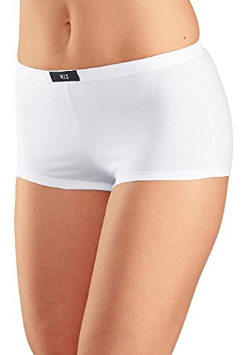 HIS Damen Pantys | 8 Stück | Unterhosen H.I.S Hipster Slips | auch große Größen (40, 8 x weiß) von H.I.S LM