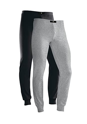 H.I.S 2er Pack Lange Unterhosen, Herren, Doppelpack, Bündchen am Bein, warm, HIS (S (4), bunt) von H.I.S