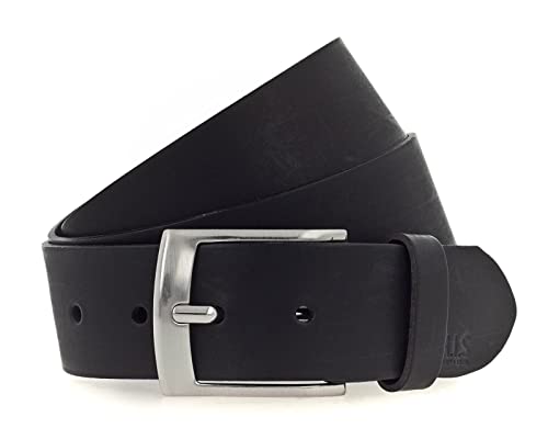 H.I.S 40mm Leather Belt W90 Black von H.I.S