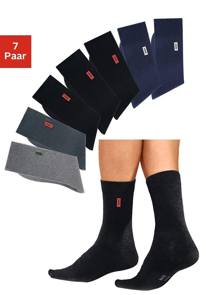H.I.S Basicsocken (Packung, 7-Paar) in angenehmer Baumwollqualität von H.I.S