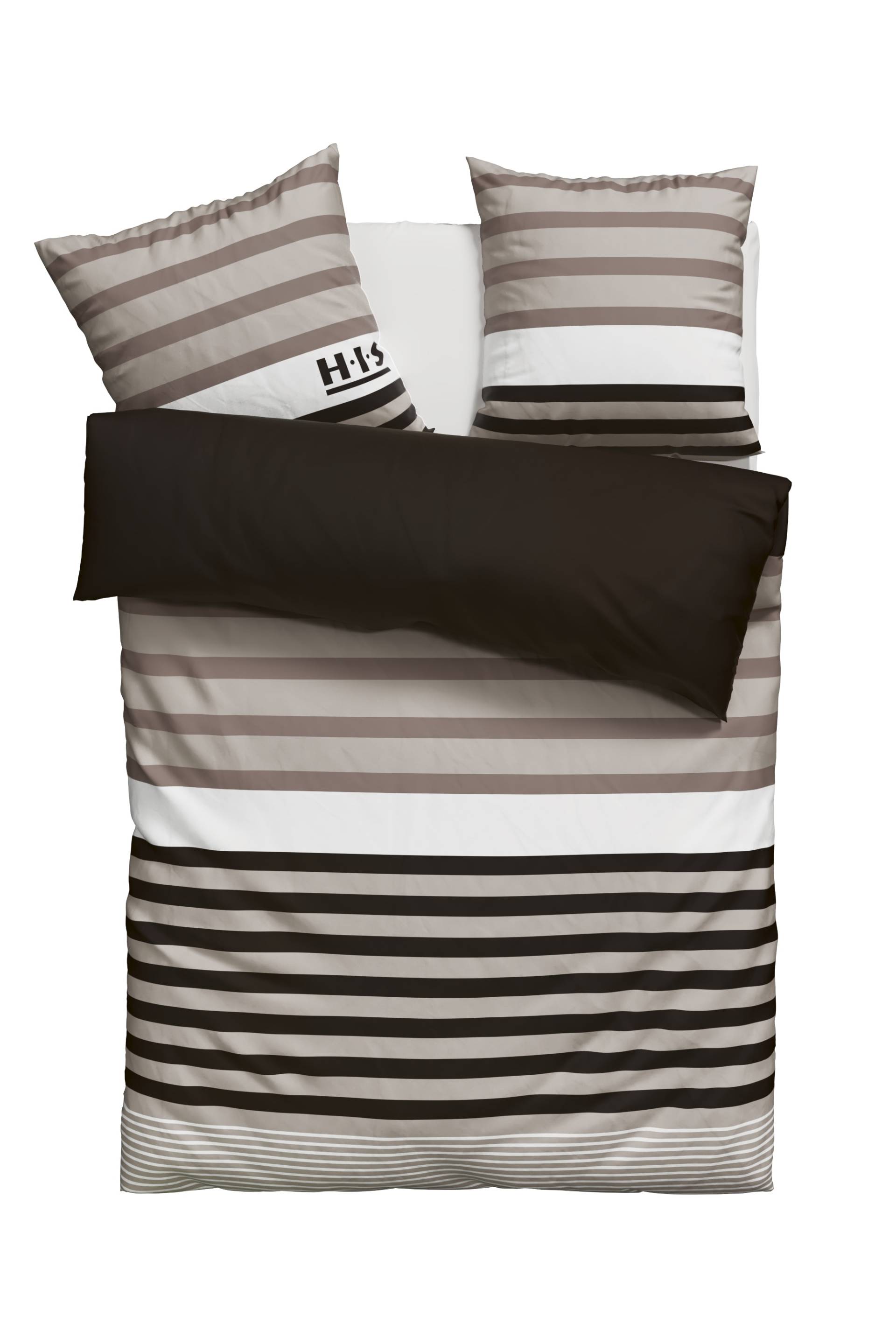 H.I.S Bettwäsche "Majoran" 2 Stk. tlg. gestreifte Bettwäsche in verschiedenen Qualitäten von H.I.S