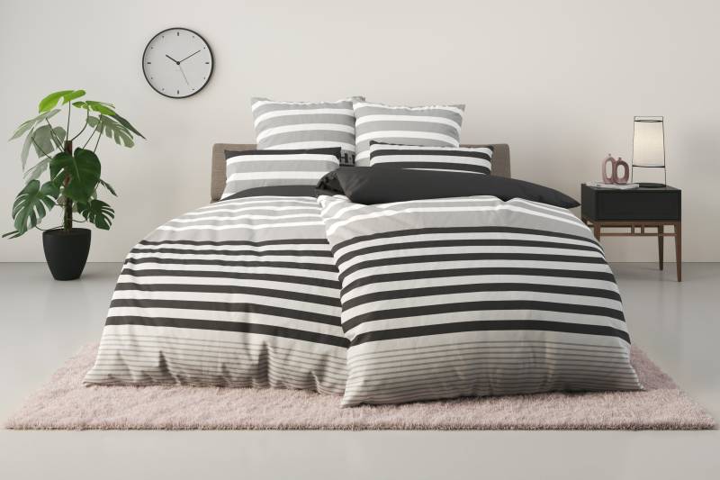 H.I.S Bettwäsche "Majoran" 2 tlg. gestreifte Bettwäsche in verschiedenen Qualitäten von H.I.S