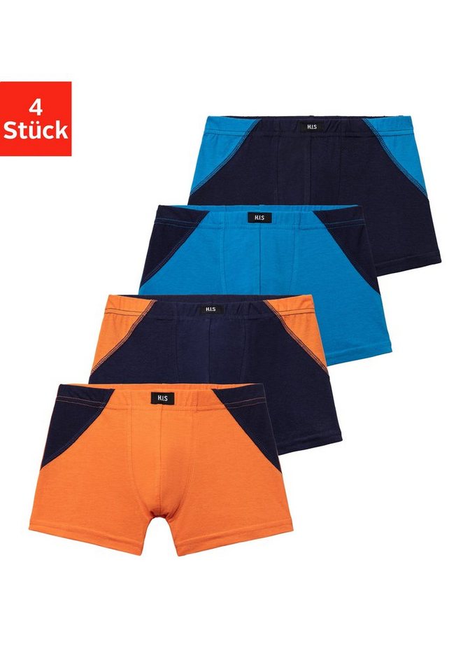 H.I.S Boxer Boxershorts für Jungen (Packung, 4-St) mit coolem Colorblocking für einen sportlichen Auftritt von H.I.S