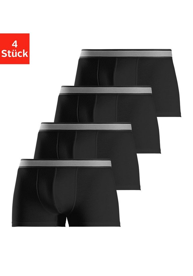 H.I.S Boxer Boxershorts für Herren (Packung, 4-St) mit gestreiftem Webbund von H.I.S