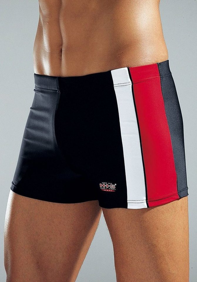 H.I.S Boxer-Badehose mit Kontrasteinsätzen von H.I.S