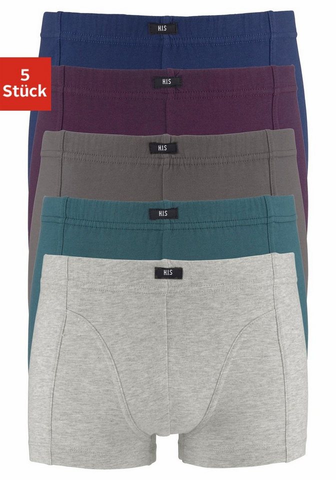 H.I.S Boxer Boxershorts für Jungen (Packung, 5-St) farblich sortiert oder nur schwarz von H.I.S