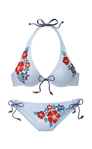 H.I.S Bügelbikini Badeanzug Bikini (38B, Blau) von H.I.S