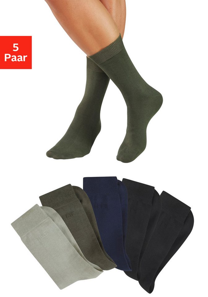 H.I.S Businesssocken (Packung, 5-Paar) mit klassischem Rippbündchen von H.I.S