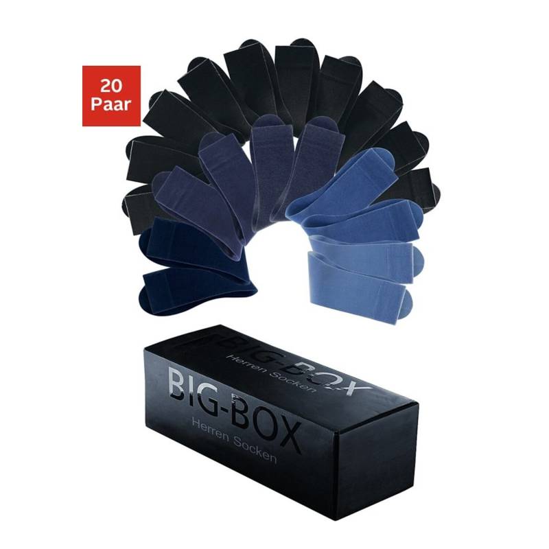 H.I.S Businesssocken Damen 10x schwarz, 10x blau Gr.39-42 von H.I.S