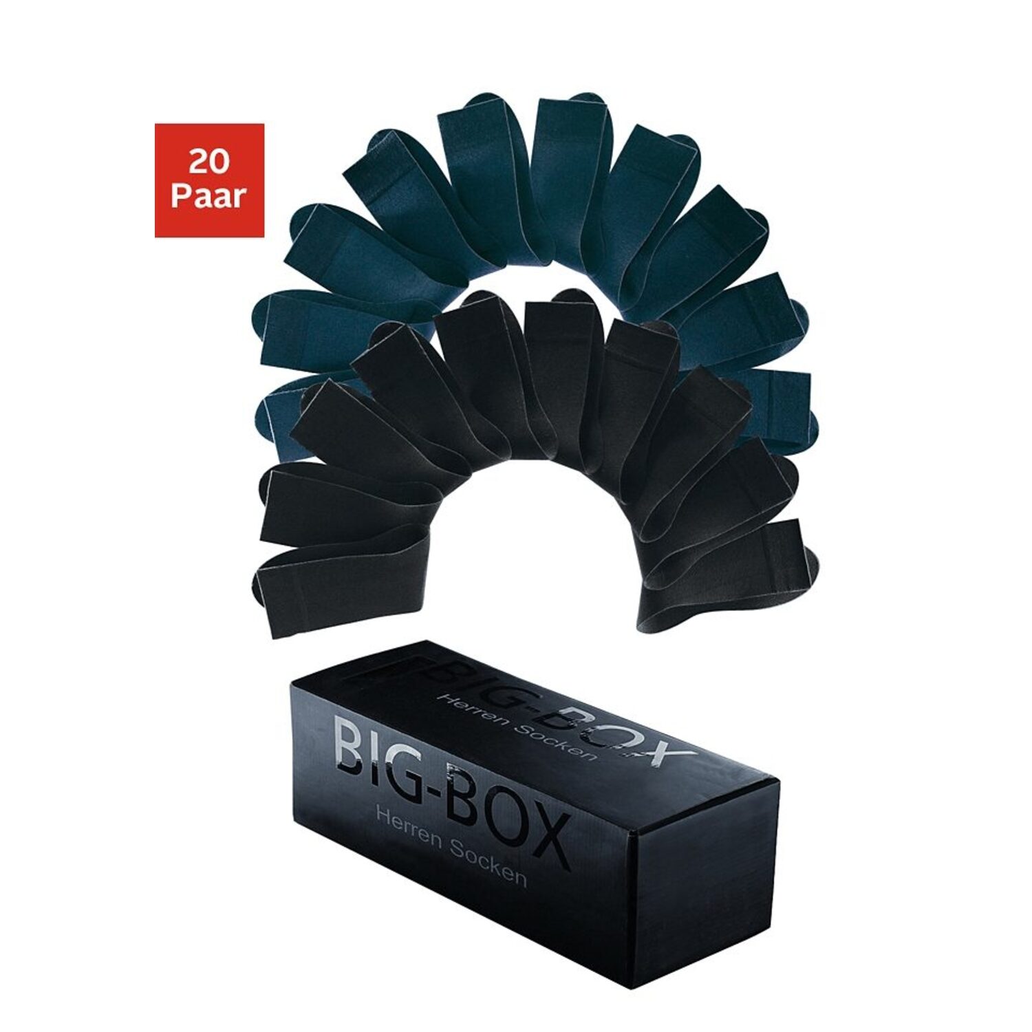 H.I.S Businesssocken Damen 10x schwarz, 10x marine Gr.39-42 von H.I.S