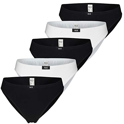 H.I.S Damen Slips, 5er Pack (48, farb-set) von H.I.S