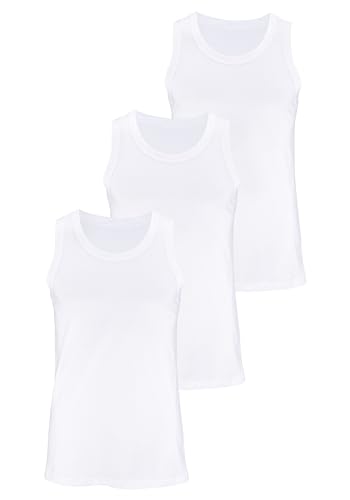 H.I.S Herren 809123 Unterhemden, Weiß, 3XL (3er Pack) von H.I.S