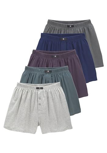 H.I.S. Herren Weite Boxershorts im praktischen 5er-Pack von H.I.S