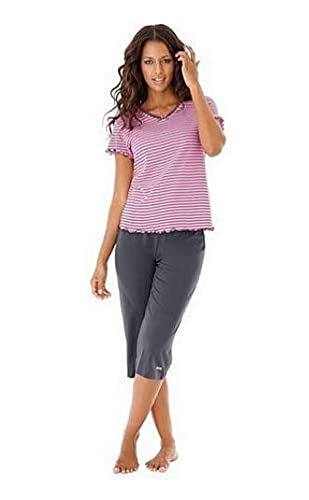 H.I.S JEANS Capri-Pyjama, H.I.S pink, Größe 32/34 von H.I.S