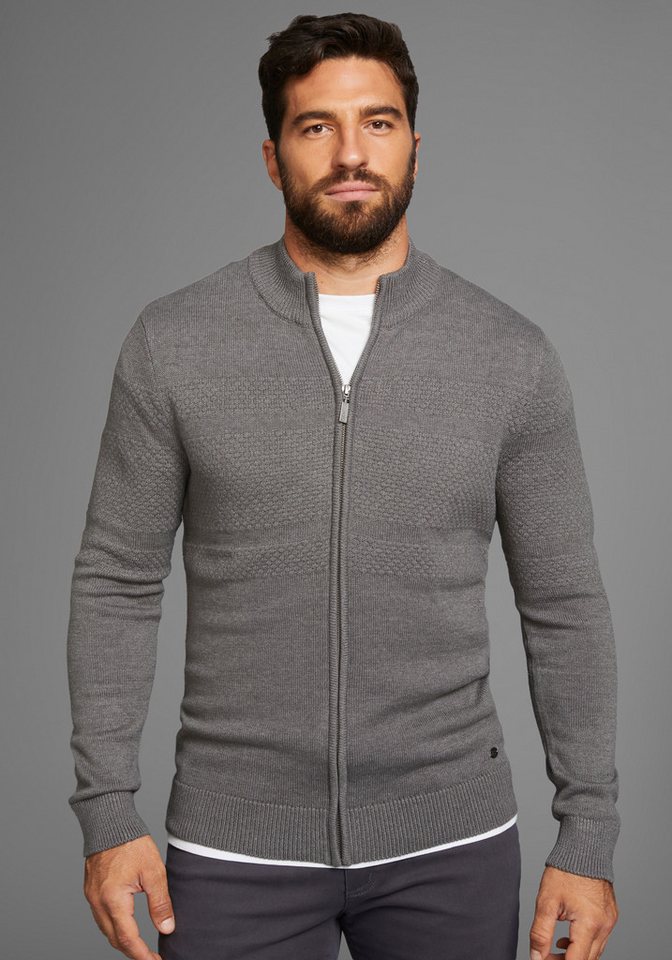 H.I.S Jacquardstrickjacke Bis Größe 5 XL mit Reißverschluss - NEUE KOLLEKTION von H.I.S
