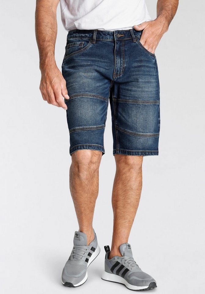 H.I.S Jeansbermudas Ökologische, wassersparende Produktion durch Ozon Wash von H.I.S