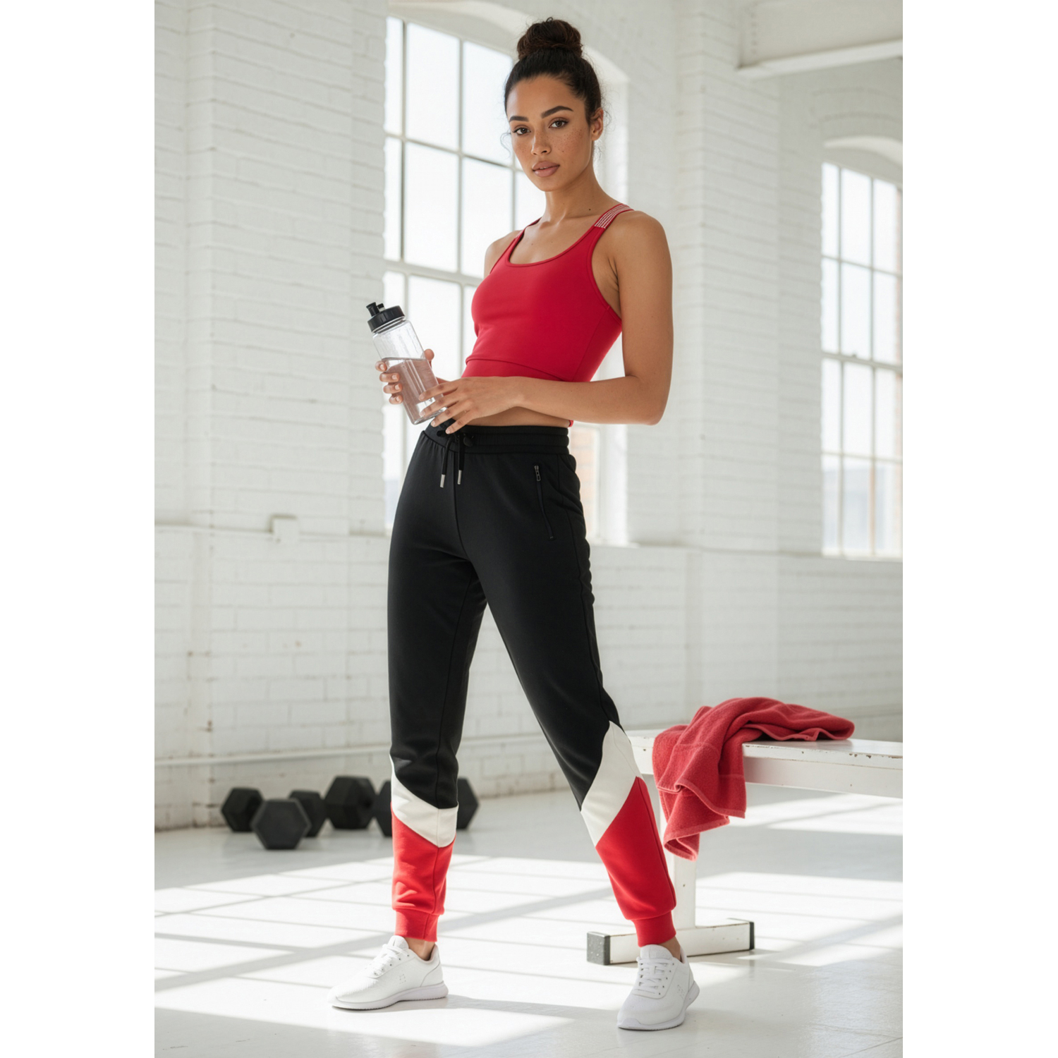 H.I.S Jogginghose Damen schwarz Gr.M (40/42) von H.I.S