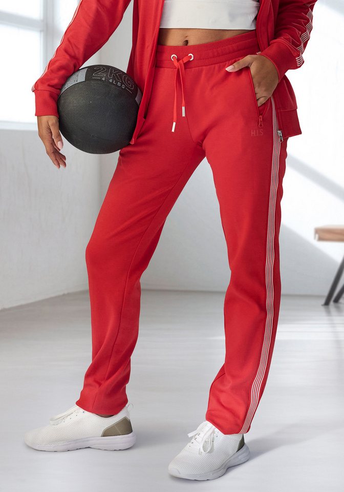 H.I.S Jogginghose mit seitlichem Tapestreifen von H.I.S