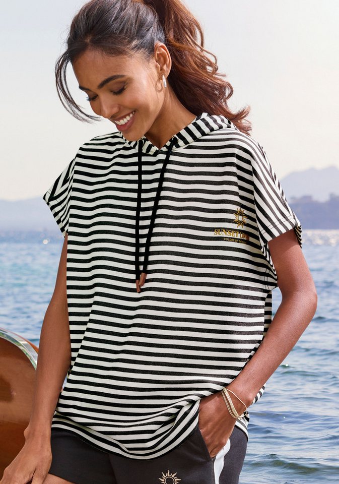 H.I.S Kapuzenshirt mit Kordelzug und weitem Armausschnitt, Loungewear von H.I.S