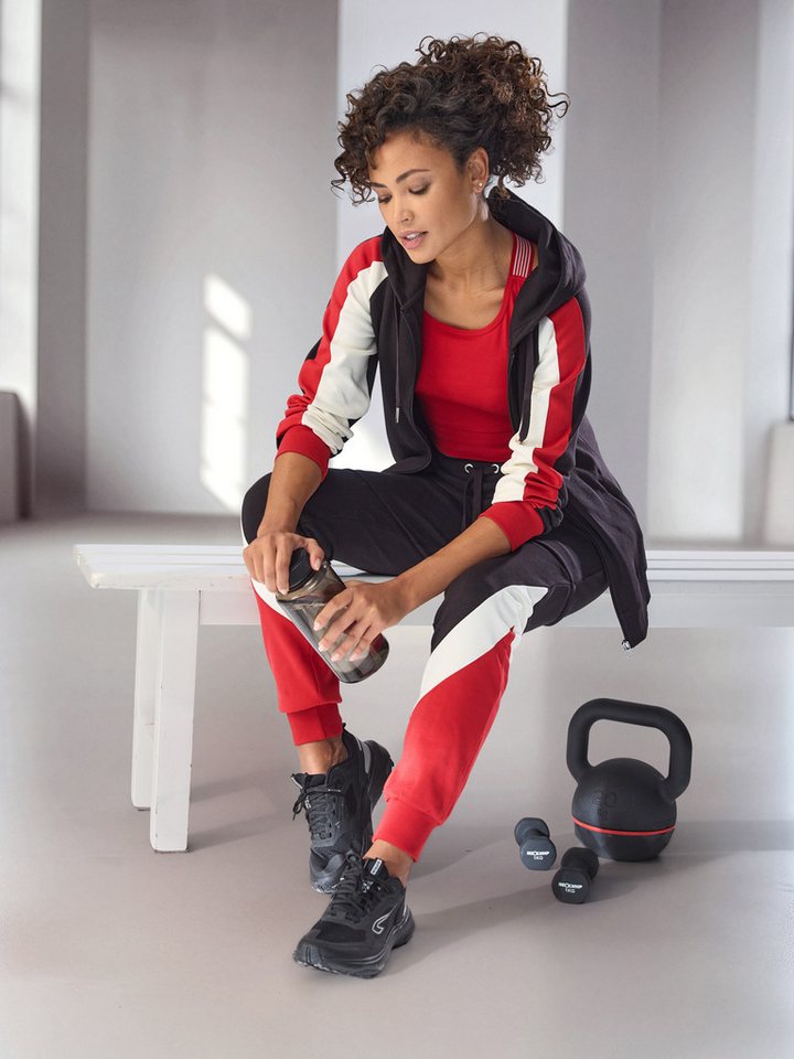 H.I.S Kapuzensweatjacke mit Colorblock Design am Ärmel von H.I.S