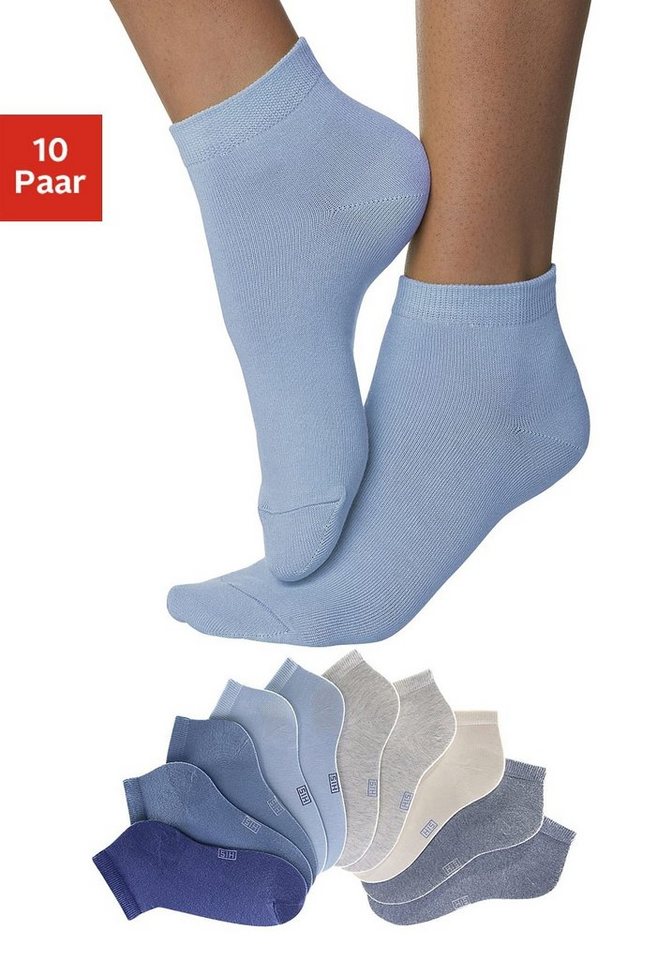 H.I.S Kurzsocken (Packung, 10-Paar) mit verstärkter Ferse und Spitze von H.I.S