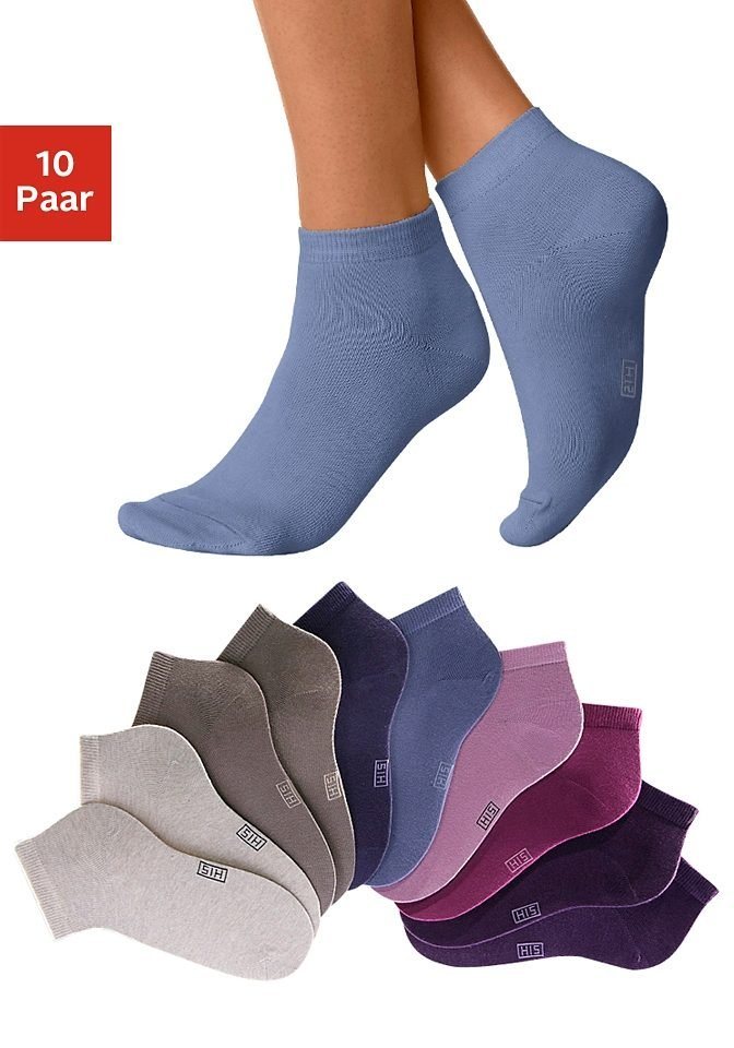 H.I.S Kurzsocken (Set, 10-Paar) mit verstärkter Ferse und Spitze von H.I.S