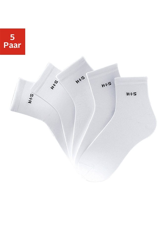 H.I.S Kurzsocken (Set, 5-Paar) mit Bündchen über dem Knöchel von H.I.S