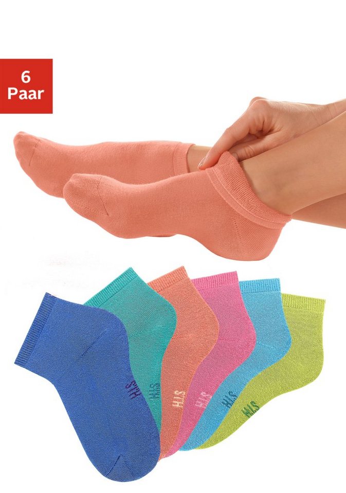 H.I.S Kurzsocken (Set, 6-Paar) mit kuscheligem Innenfrottee von H.I.S