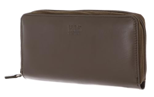 H.I.S Leder Geldbörse Wallet Taupe braun H.I.S Leder Geldbörse Wallet Taupe braun von H.I.S