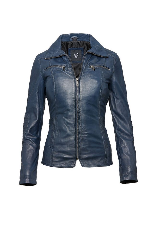 H.I.S Lederjacke (1-St) mit trendigen Ziernähten H.I.S Lederjacke (1-St) mit trendigen Ziernähten von H.I.S