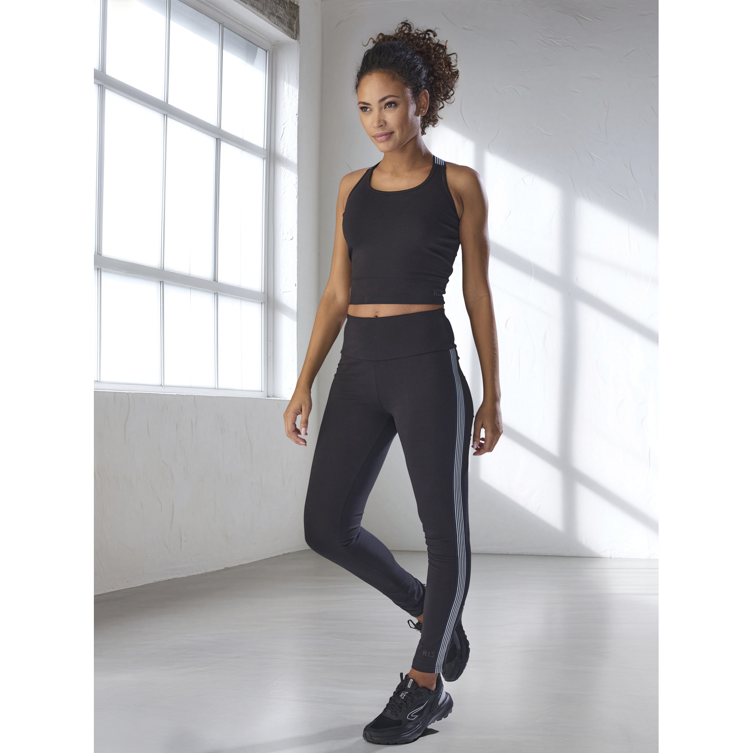 H.I.S Leggings Damen schwarz Gr.M (40/42) von H.I.S