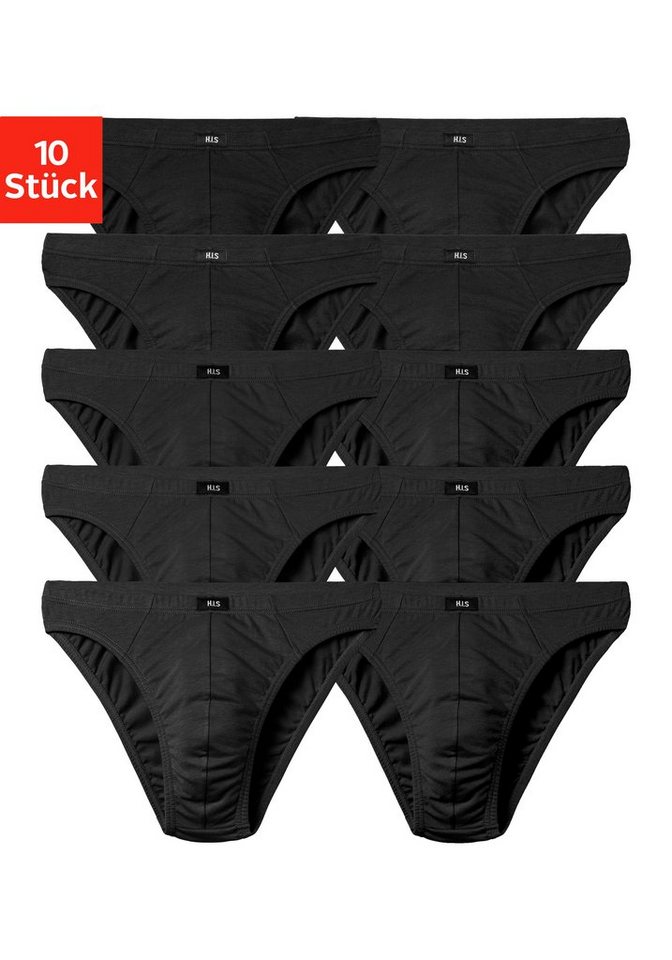 H.I.S Slip Herren Minislip (Packung, 10-St) in Baumwoll-Mix von H.I.S