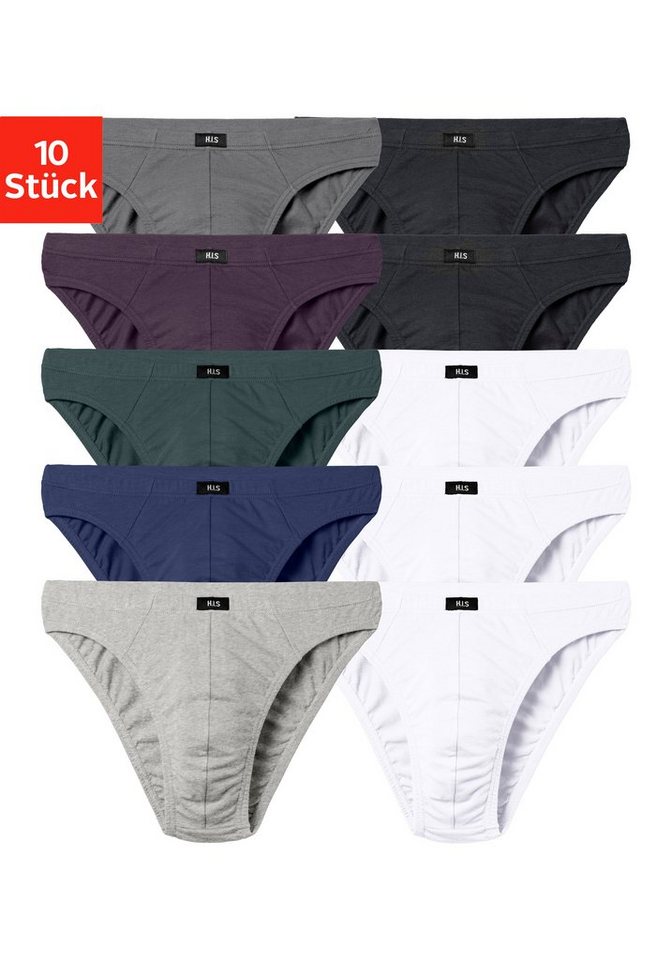 H.I.S Minislip Herren Unterhose (Packung, 10-St) in Baumwoll-Mix von H.I.S