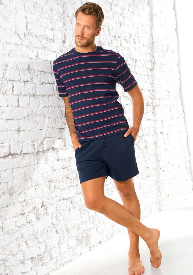 H.I.S Pyjama (2 tlg., 1 Stück) Schlafanzug mit garngefärbten Streifen von H.I.S