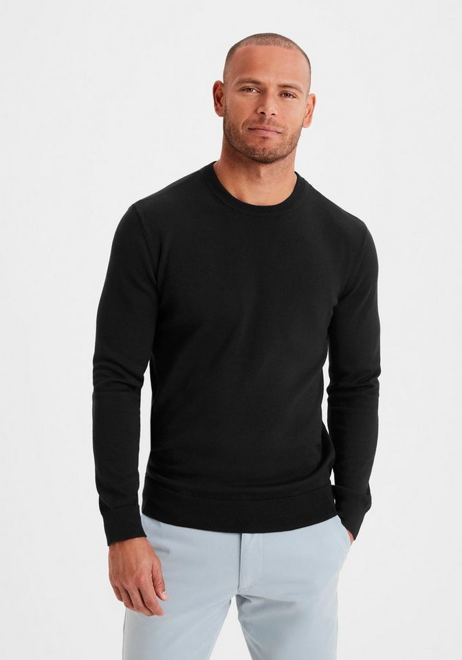 H.I.S Strickpullover Regular Fit, Langarm, Pullover aus Feinstrick, Baumwollmischung von H.I.S