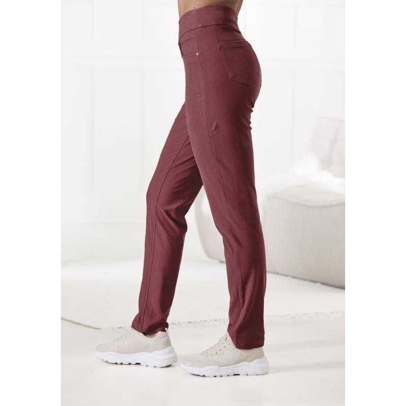 H.I.S Schlupfhose Damen rosenholz Gr.48/50 von H.I.S