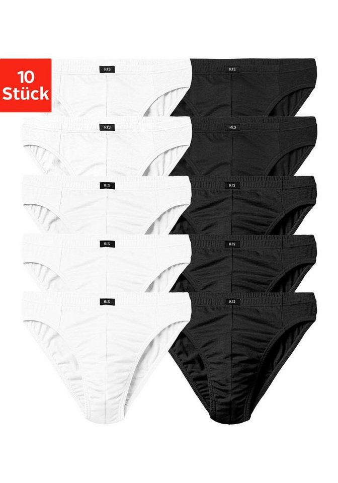 H.I.S Slip Männer Unterhose (Packung, 10-St) in Unifarben von H.I.S