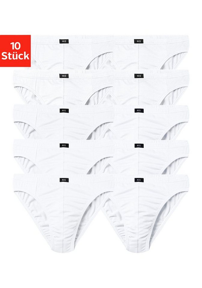 H.I.S Slip Männer Unterhose (Packung, 10-St) in Unifarben von H.I.S