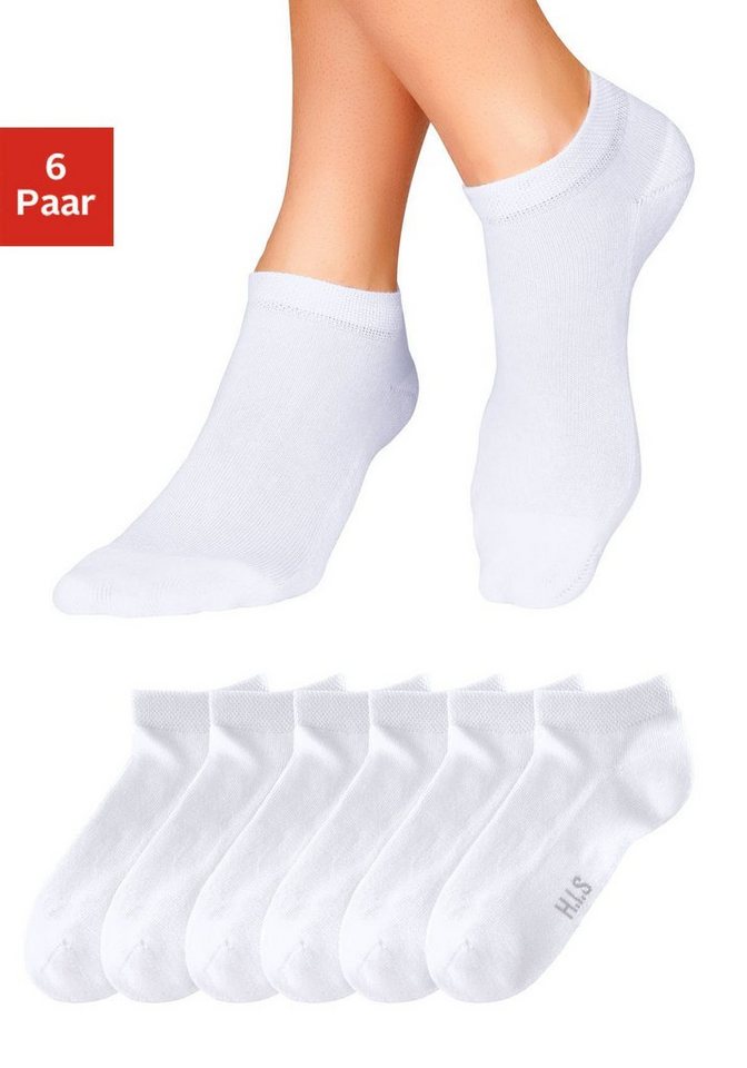 H.I.S Sneakersocken (Set, 6-Paar) mit weicher Frotteesohle von H.I.S