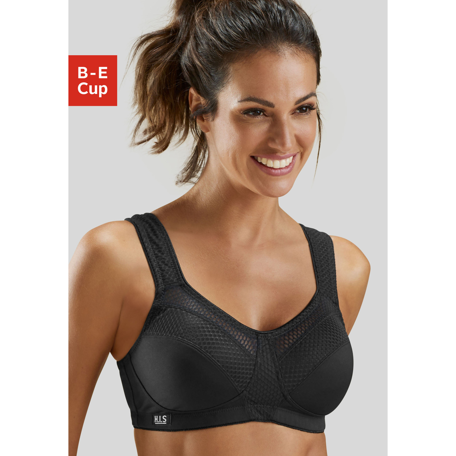 H.I.S Sport-BH Damen schwarz Gr.105C von H.I.S