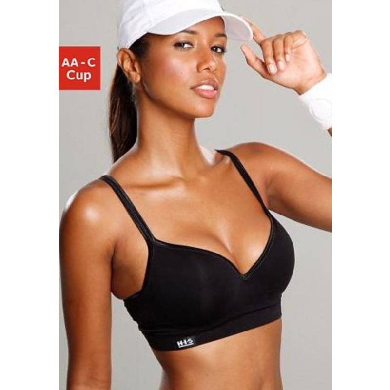 H.I.S Sport-BH Damen schwarz Gr.75A von H.I.S
