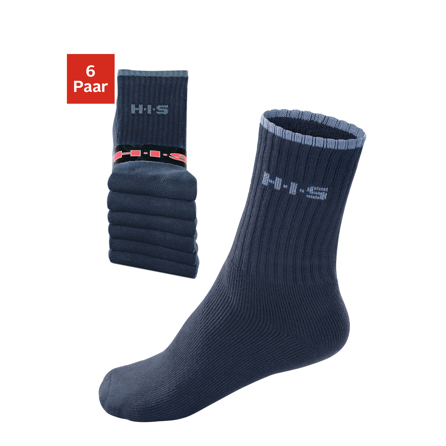 H.I.S Sportsocken Damen marine Gr.43-46 von H.I.S