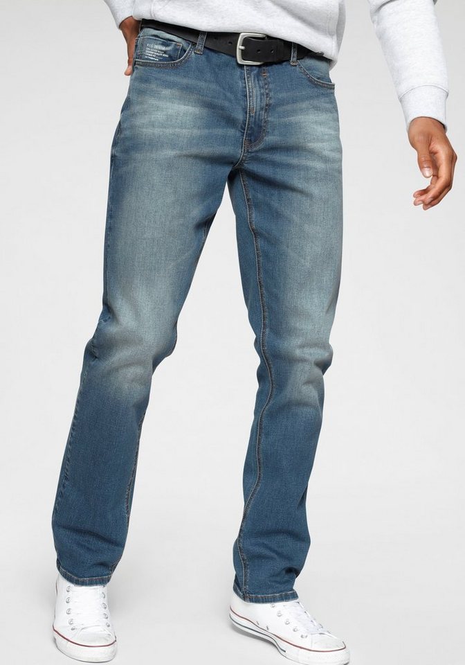 H.I.S Straight-Jeans DIX Ökologische, wassersparende Produktion durch Ozon Wash von H.I.S