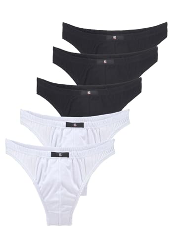 H.I.S Herren String (6, Weiß/Schwarz) von H.I.S
